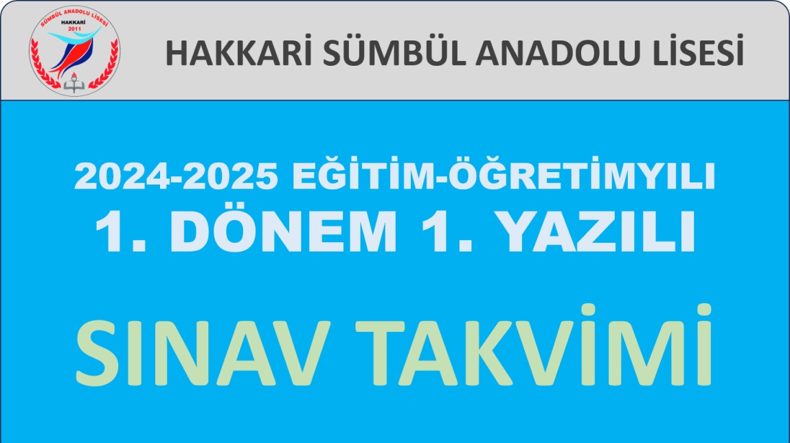 SINAV TAKVİMİ